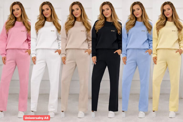 Komplet damskie Roz Standard, Mix Kolor Paczka 10 szt